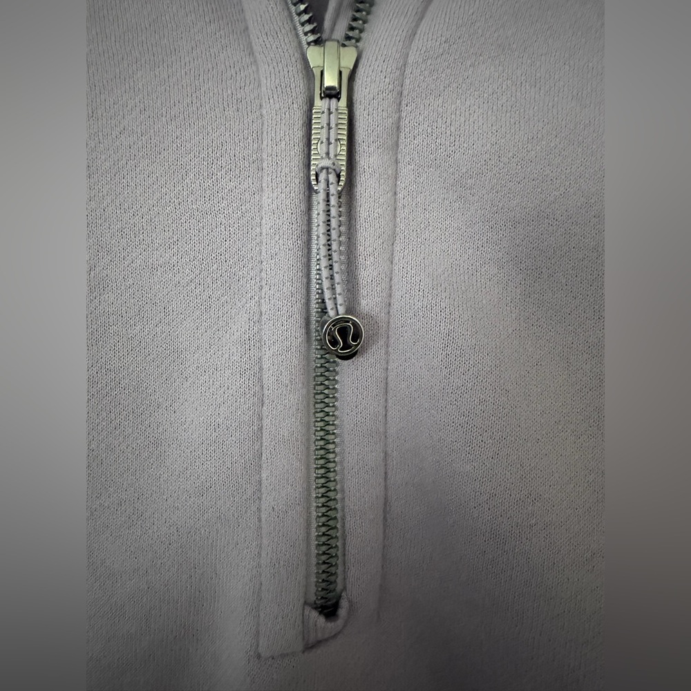 Lululemon Scuba Half Zip Pullover Lavender NWOT Oversized M/L Funnel Neck Pocket - Picture 5 of 6